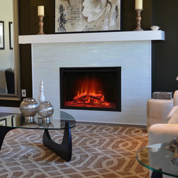 30in electric fireplace insert